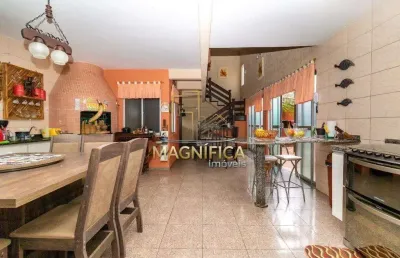 Casa com 4 quartos à venda na rua amazonas de souza azevedo, 428, bacacheri, curitiba, 398 m2 por r$ 1.300.000