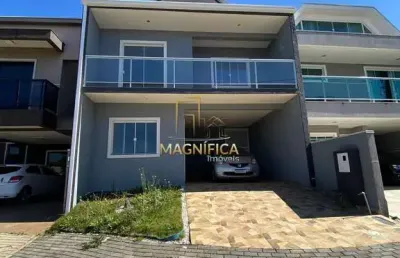 Casa em condomínio fechado com 3 quartos à venda na rua pedro driessen filho, 001, cidade industrial, curitiba, 261 m2 por r$ 1.200.000
