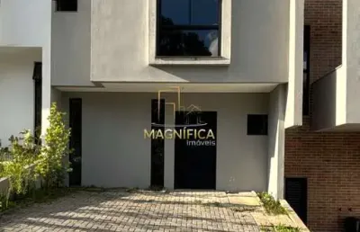 Casa em condomínio fechado com 3 quartos à venda na rua walace landal, 220, santa cândida, curitiba, 118 m2 por r$ 594.900