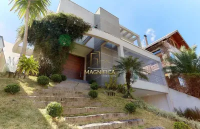 Casa em condomínio fechado com 4 quartos à venda na rua luiz tramontin, 1345, campo comprido, curitiba, 374 m2 por r$ 3.857.000