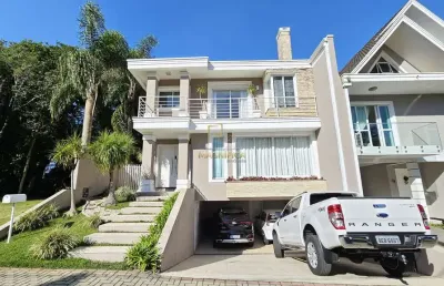 Casa em condomínio fechado com 4 quartos para alugar na rua virgínia dalabona, 1202, orleans, curitiba, 270 m2 por r$ 15.900
