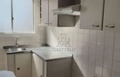70m² com sacada,2 quartos, 02 wcs , sala dois ambientes, cozinha , 1 vaga de garagem coberta.
