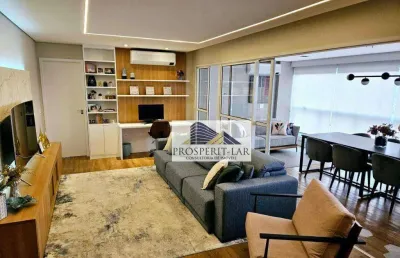 Apartamento com 3 dormitórios à venda, 134 m² por r$ 2.250.000,00 - vila bertioga - são paulo/sp