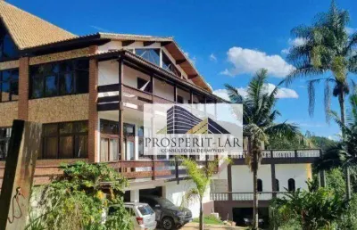 Casa de alto padrão com lazer completo e área verde em terreno de 2000m², 1100 m² por r$ 2.600.000 - rio acima - mairiporã/sp