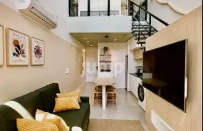 Hawaii novo campeche - apartamento tipo loft duplex à venda (mobiliado) - novo campeche - florianópolis/sc