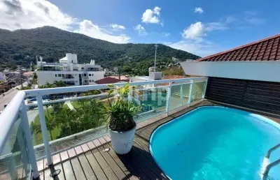 Residencial marina - cobertura com 3 dormitórios à venda, 199 m² - lagoa da conceição - florianópolis/sc