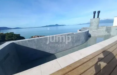 Village bleu résidence nautique - cobertura duplex com 4 dormitórios (4 suítes) frente mar à venda, 200 m² - coqueiros - florianópolis/sc