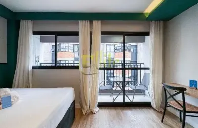 Studio mobiliado para locação com 01 dormitório na região do campo belo em são paulo!