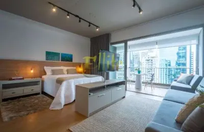 Apartamento mobiliado para locação na região do itaim bibi, são paulo!
