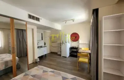 Flat para locação em moema, totalmente mobiliado com serviços, próximo das faculdades insper e anhembi morumbi!