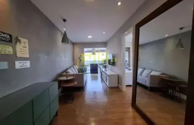 Apartamento totalmente mobiliado com 01 dormitório para locação na região do brooklin em são paulo!