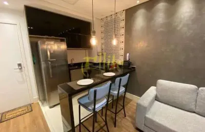 Apartamento mobiliado para locação na chácara santo antônio, são paulo!