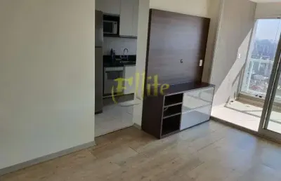 Apartamento com móveis fixos de 01 dormitório para locação no brooklin, são paulo!