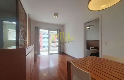 Apartamento com 01 dormitório para locação na rua sansão alves dos santos na região do brooklin, são paulo - sp.