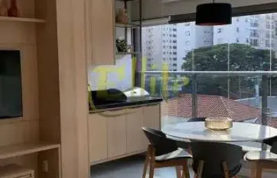 Apartamento mobiliado com 02 dormitórios para locação no bairro indianópolis, são paulo!