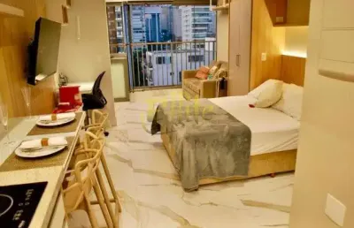 Venha se encantar com este elegante apartamento de 29m², decorado com sofisticação e pronto para morar!