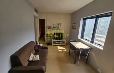 Flat para locação e venda no brooklin, totalmente mobiliado com serviços, próximo da estação berrini!