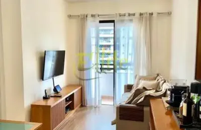 Flat para locação e venda com 02 dormitórios no brooklin totalmente mobiliado, próximo da estação berrini!