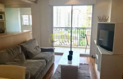 Flat para locação na vila nova conceição, prédio alto padrão totalmente mobiliado, próximo ao parque ibirapuera!