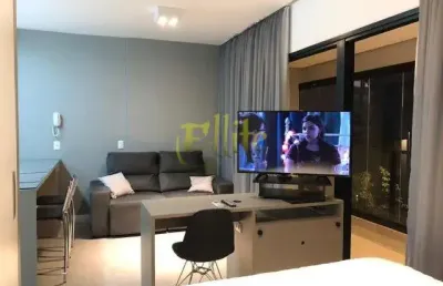 Apartamento mobiliado e decorado para alugar com 01 dormitório na região da vila nova conceição em são paulo!