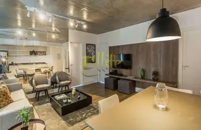 Apartamento mobiliado e decorado com 2 dormitórios para locação na região do brooklin em são paulo!