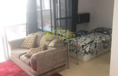Apartamento mobiliado com 1 dormitório para locação e venda na região do brooklin em são paulo, próximo à estação campo belo!