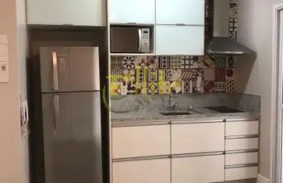 Apartamento mobiliado e decorado com 1 dormitório para locação na região do brooklin em são paulo!