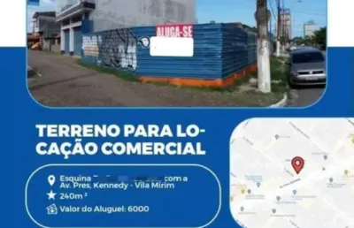 Locação de terreno na vila mirim - esquina com a av kennedy