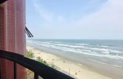 Apartamento frente mar a venda no caiçara, praia grande, sp