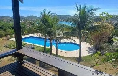 Ferradura - búzios - casa duplex à venda, 4suítes, vista mar.