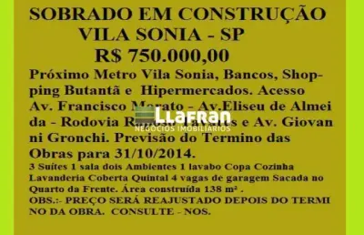Casa com 3 quartos à venda na Rua Jurupité, 01, Vila Sônia, São Paulo