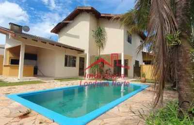 Casa com 4 dormitórios para alugar, 220 m² por r$ 7.000,00/mês - terra bonita - londrina/pr
