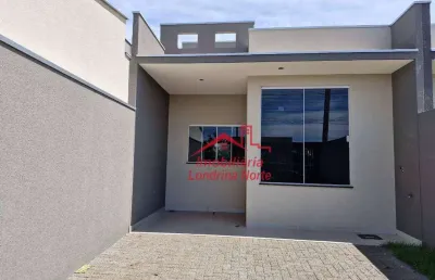 Casa com 3 dormitórios à venda, 79 m² por r$ 290.000,00 - jardim maria celina - londrina/pr