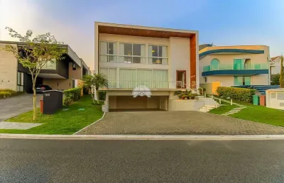 Casa em condomínio fechado com 4 quartos à venda na rua iapó, 20, alphaville graciosa, pinhais, 585 m2 por r$ 6.500.000