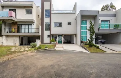 Casa em condomínio fechado com 5 quartos à venda na rua major saul de carvalho chaves, 515, santa cândida, curitiba, 300 m2 por r$ 1.190.000
