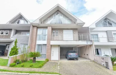 Casa em condomínio fechado com 5 quartos à venda na rua dionira moletta klemtz, 201, santa quitéria, curitiba, 330 m2 por r$ 2.574.000