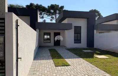 Casa em condomínio fechado com 3 quartos à venda na rua antônio chemin, 323, roça grande, colombo, 58 m2 por r$ 380.000