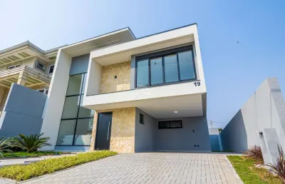 Casa em condomínio fechado com 3 quartos à venda na rua vereador alberto klemes, 36, jardim das américas, campo largo, 187 m2 por r$ 1.378.000