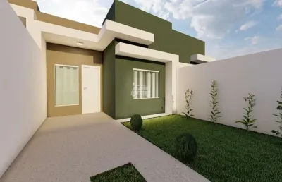 Casa com 3 quartos à venda na rua pedro de lima, 125, costeira, araucária, 52 m2 por r$ 349.000