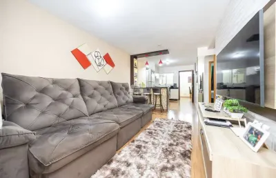 Casa em condomínio fechado com 2 quartos à venda na rua carlos vicente zapxon, 1338, costeira, araucária, 71 m2 por r$ 299.000
