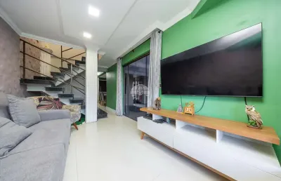 Casa com 3 quartos à venda na rua paranapanema, 390, iguaçu, araucária, 130 m2 por r$ 650.000