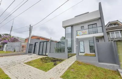 Casa em condomínio fechado com 3 quartos à venda na rua antenor guimarães, 315, pilarzinho, curitiba, 117 m2 por r$ 1.070.000