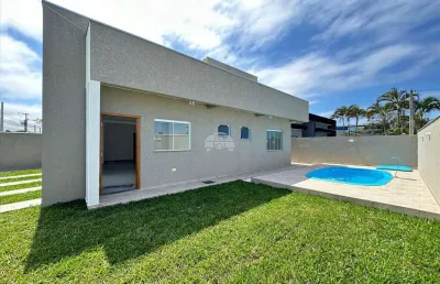 Casa com 3 quartos à venda na rua felix ferrarine, 667, balneário gaivotas, matinhos, 71 m2 por r$ 539.900