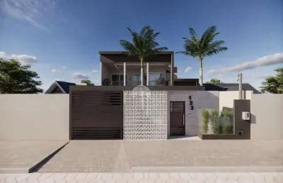 Casa com 5 quartos à venda na rua 15, 168, saint etiene, matinhos, 260 m2 por r$ 1.500.000