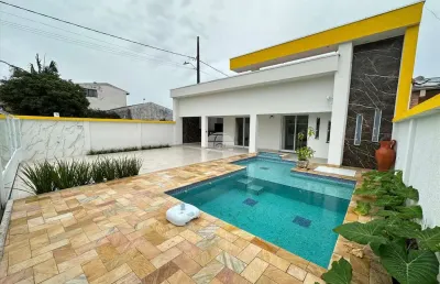 Casa com 5 quartos à venda na rua osíris ricardo dos santos, 91, balneário betaras, matinhos, 150 m2 por r$ 1.550.000