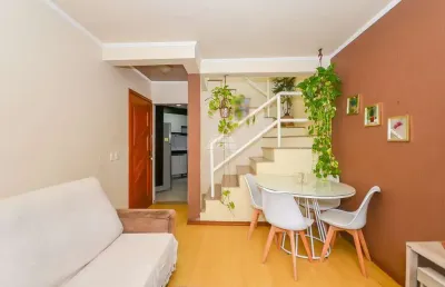 Casa em condomínio fechado com 3 quartos à venda na rua antônio scheidt, 239, santa cândida, curitiba, 90 m2 por r$ 410.000