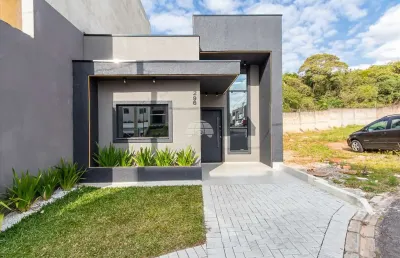 Casa em condomínio fechado com 3 quartos à venda na rua evelázio augusto bley, 152, tatuquara, curitiba, 54 m2 por r$ 389.000