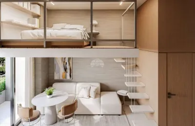 Loft com 2 quartos à venda na rua maranhão, 2170, portão, curitiba, 31 m2 por r$ 365.055