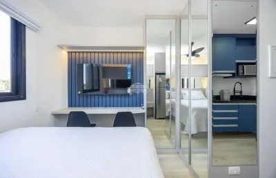 Kitnet / stúdio à venda na rua ildefonso stockler de frança, 260, novo mundo, curitiba, 17 m2 por r$ 380.000