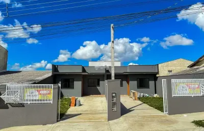 Casa com 3 quartos à venda na rua francisco cibulski filho, 22, jardim santa cândida, colombo, 60 m2 por r$ 395.000